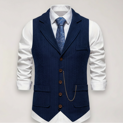 Men's Formal Vest | Lapel Collar