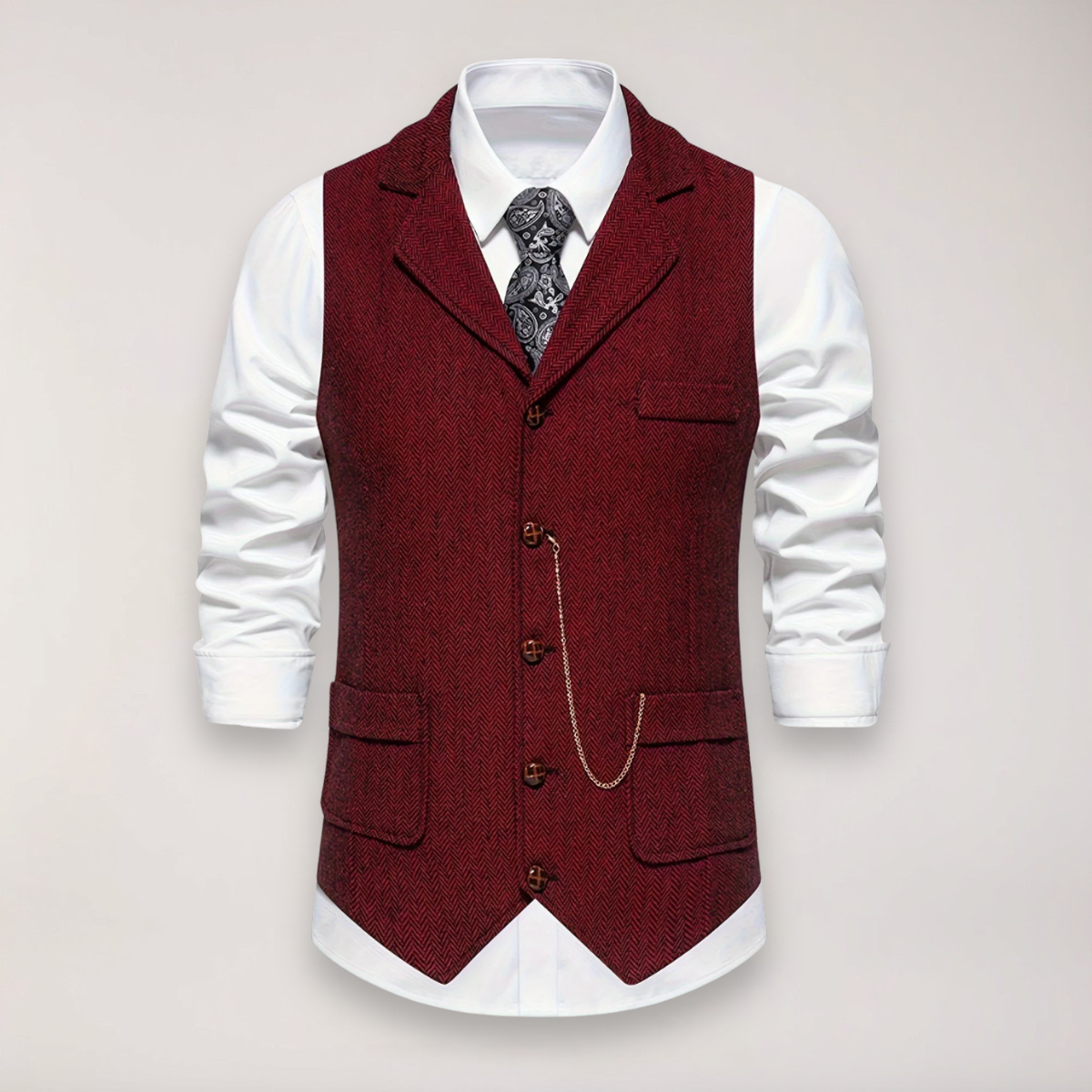Men's Formal Vest | Lapel Collar