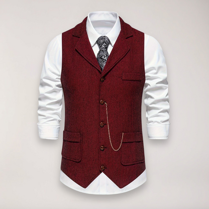 Men's Formal Vest | Lapel Collar
