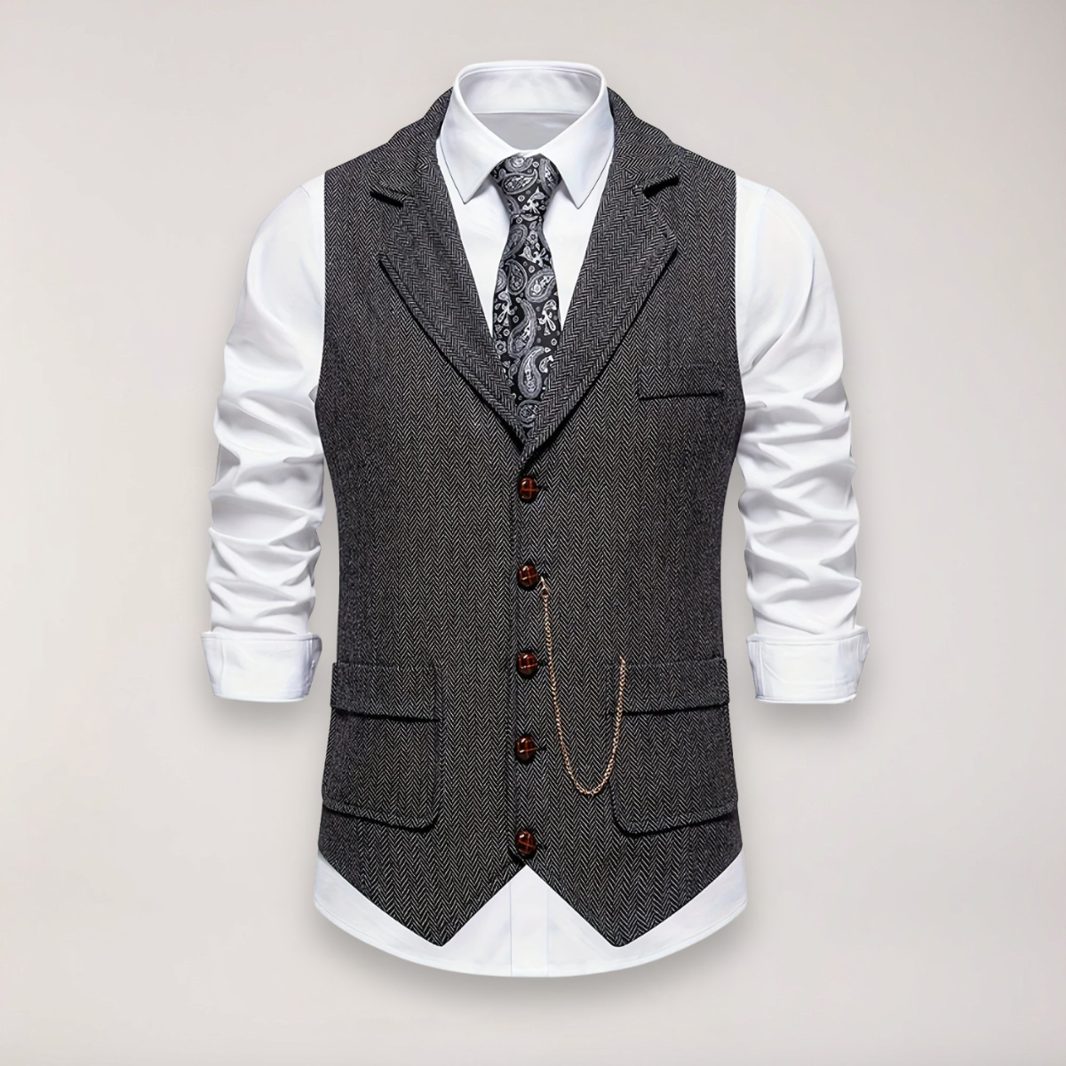 Men's Formal Vest | Lapel Collar