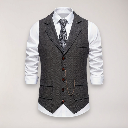 Men's Formal Vest | Lapel Collar