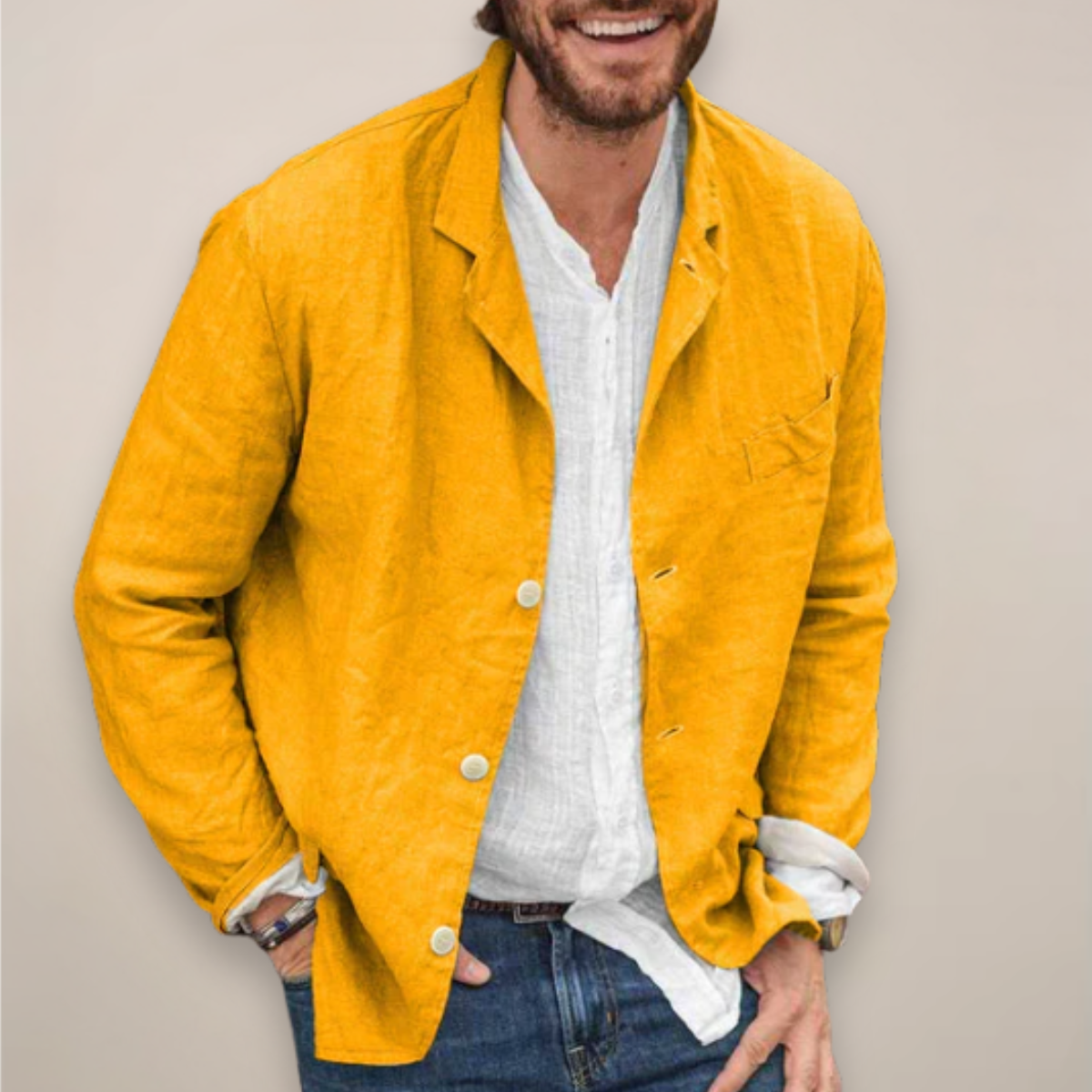 Men's Casual Linen Blazer | Summer