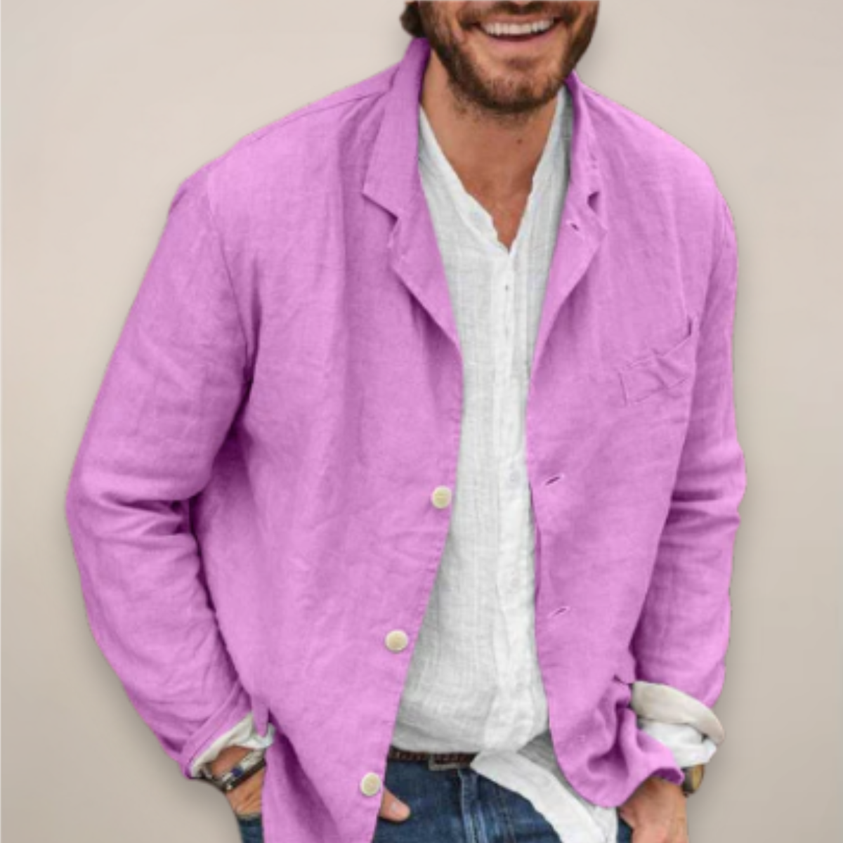 Men's Casual Linen Blazer | Summer