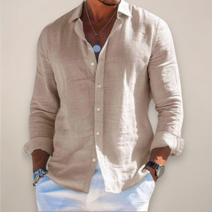 Men’s Casual Button-Up Shirt | Long Sleeve