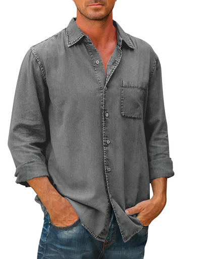 Men's Long-Sleeve Button-Down Shirt | Casual