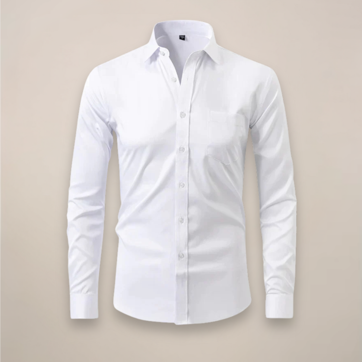 Men's Long Sleeve Button-Down Business Shirt | Breathable