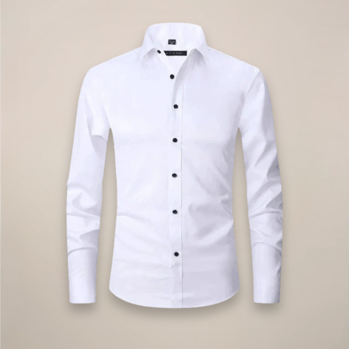 Men's Long Sleeve Button-Down Business Shirt | Breathable