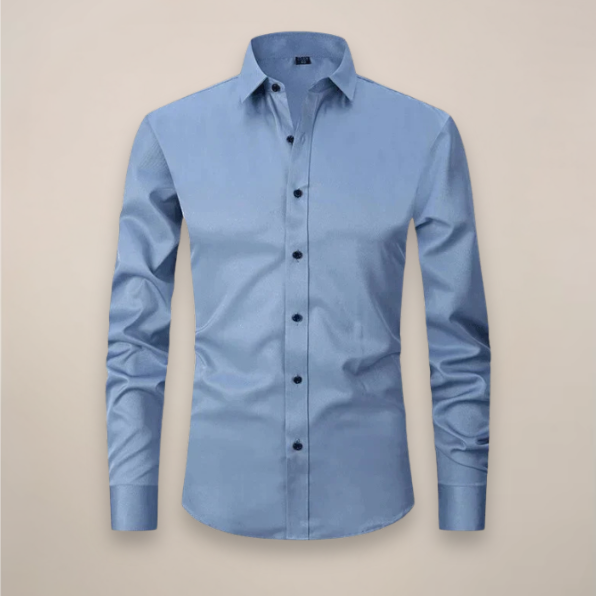 Men's Long Sleeve Button-Down Business Shirt | Breathable