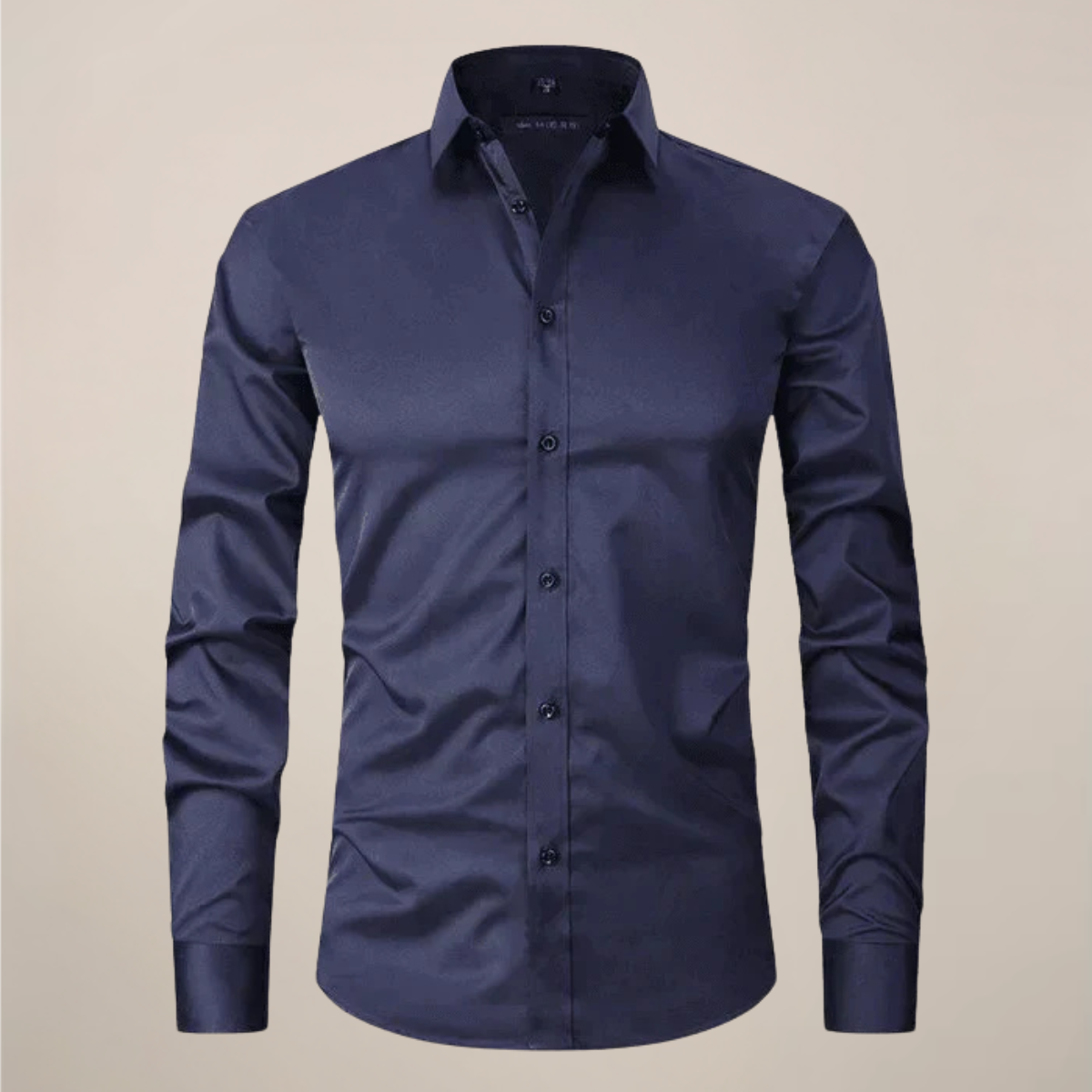 Men's Long Sleeve Button-Down Business Shirt | Breathable