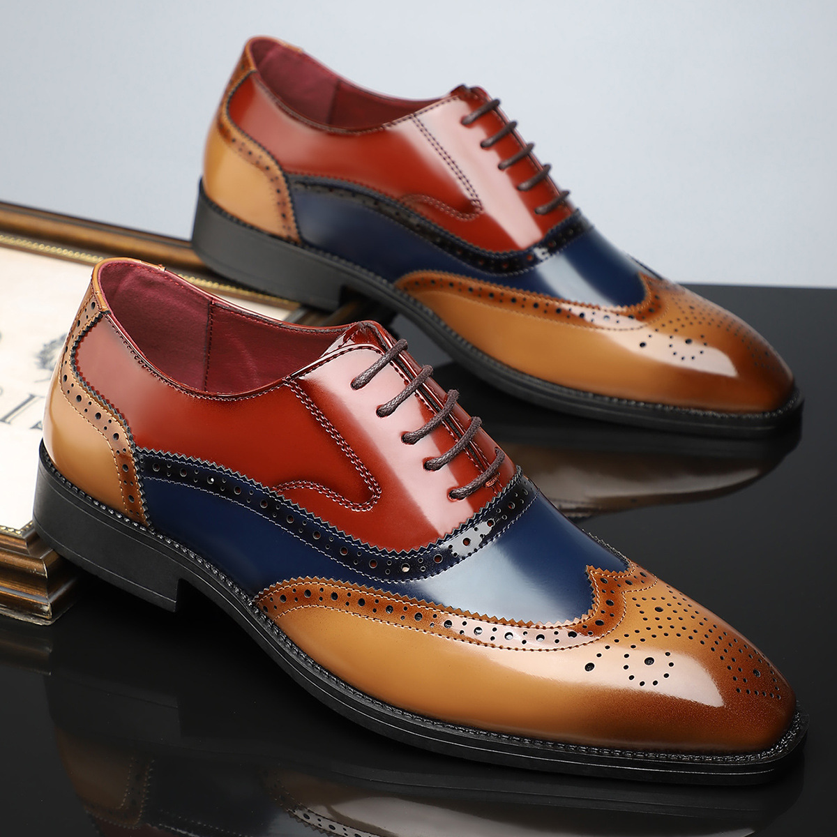 Men's Brogue Elegance Shoes | Patent