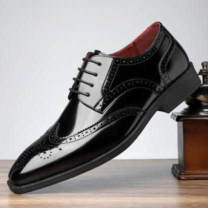 Men's Brogue Elegance Shoes | Patent