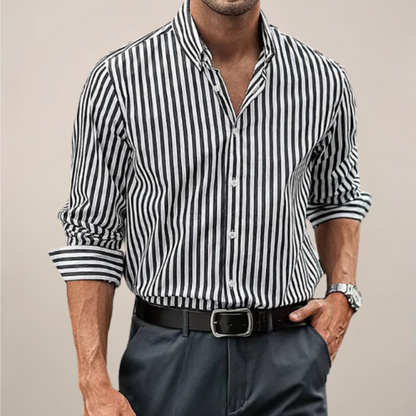 Men’s Striped Long Sleeve Shirt | Casual