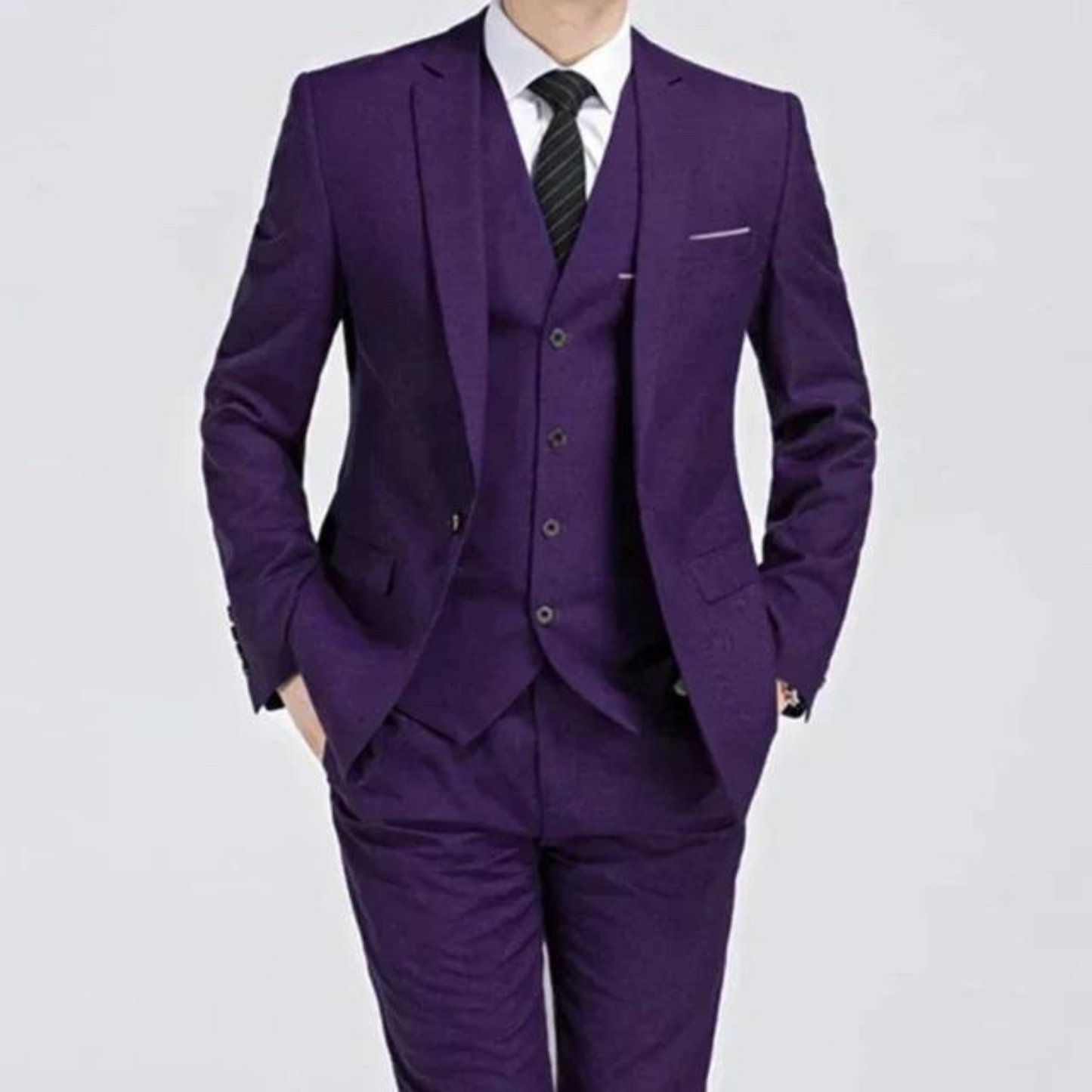 Men's Single-Button Suits | Three-Piece