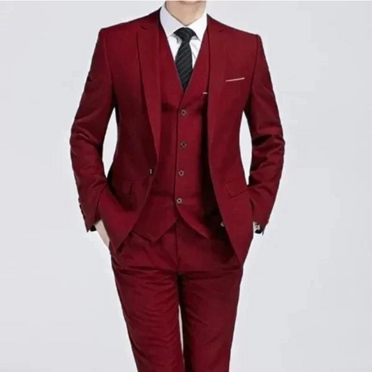 Men's Single-Button Suits | Three-Piece