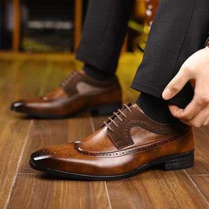 Men's Formal Brogue Oxford Shoes | Wingtip