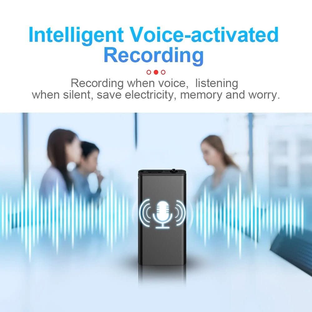 Ultra-Light Mini Dictaphone with Voice Activation & 32 GB Storage