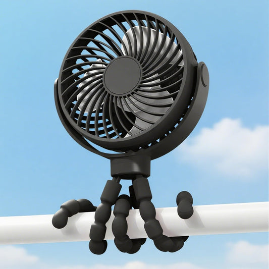 Battery-Operated Clip-On Portable Stroller Fan