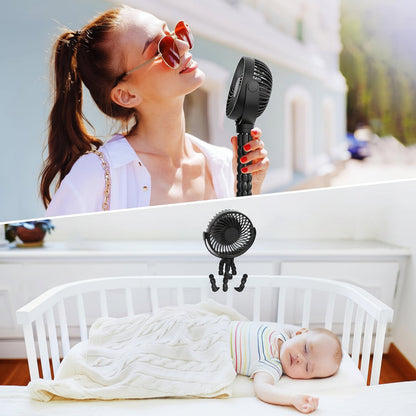 Battery-Operated Clip-On Portable Stroller Fan