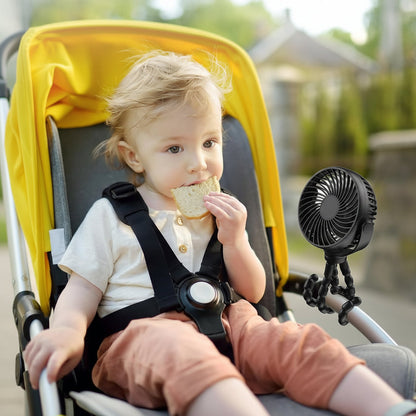 Battery-Operated Clip-On Portable Stroller Fan