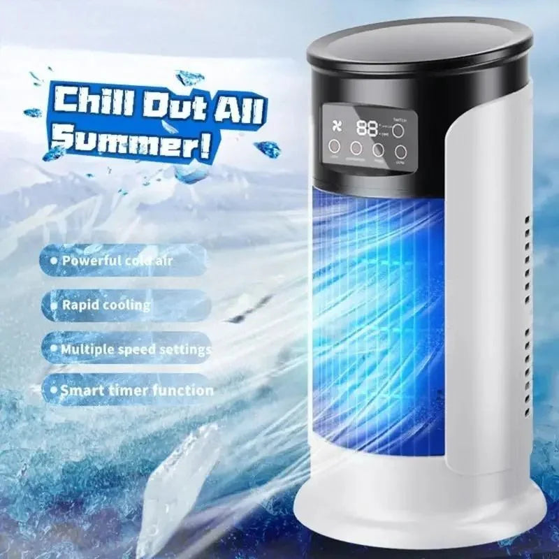 Portable Evaporative Air Cooler with Fan and Humidification