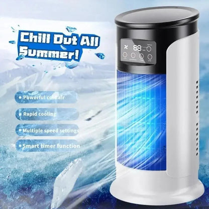 Portable Evaporative Air Cooler with Fan and Humidification