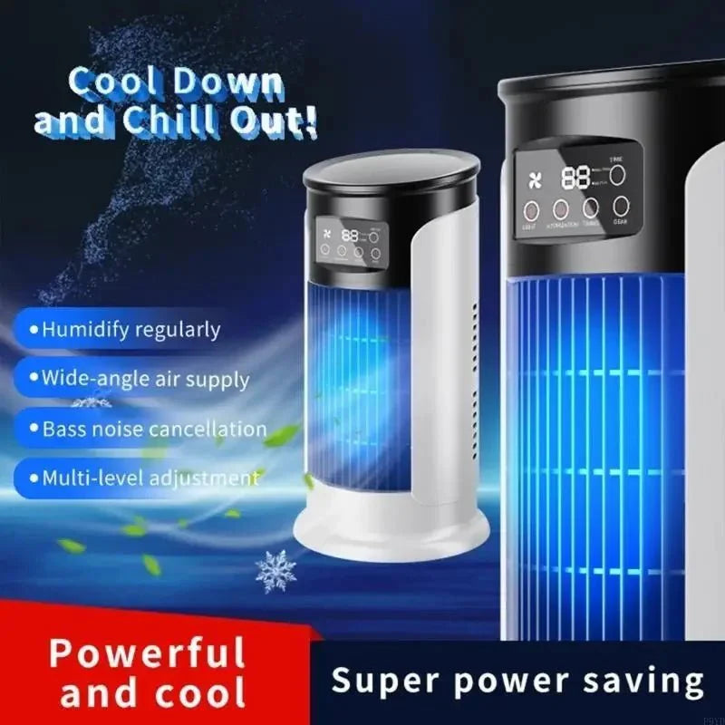 Portable Evaporative Air Cooler with Fan and Humidification