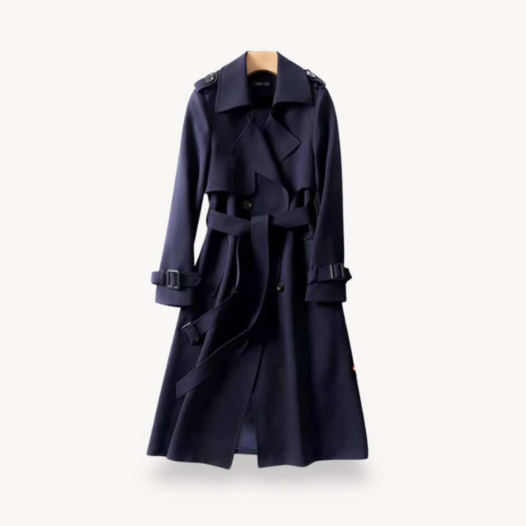 Women's Belt Trench Coat | Long