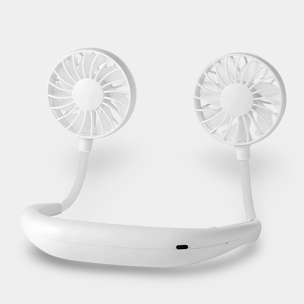 Portable Hands-Free Rechargeable Neck Fan Cooling Device