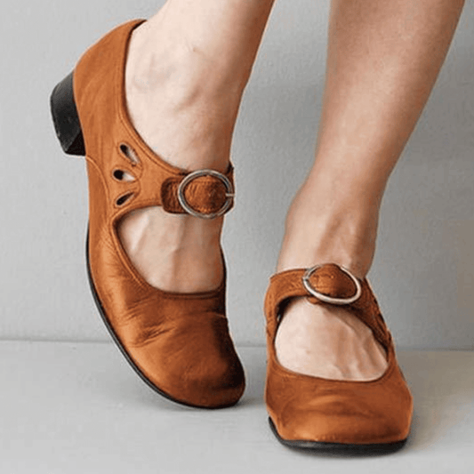 Women's Mary Jane Style Sandals | with Buckle Strap