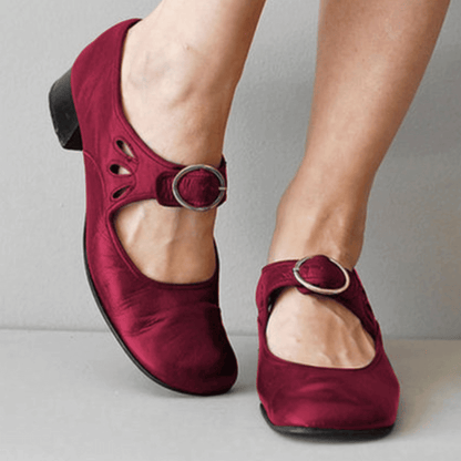 Women's Mary Jane Style Sandals | with Buckle Strap