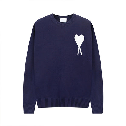 Pull cœur femme | Col rond 
