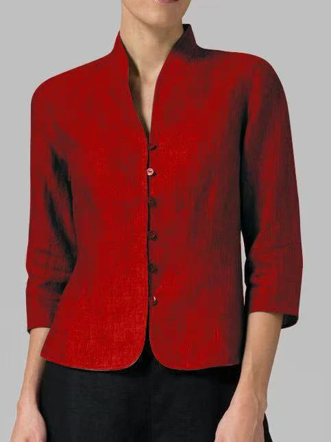 Women's Stand-Up Collar Transitional Jacket | 3/4 Sleeves