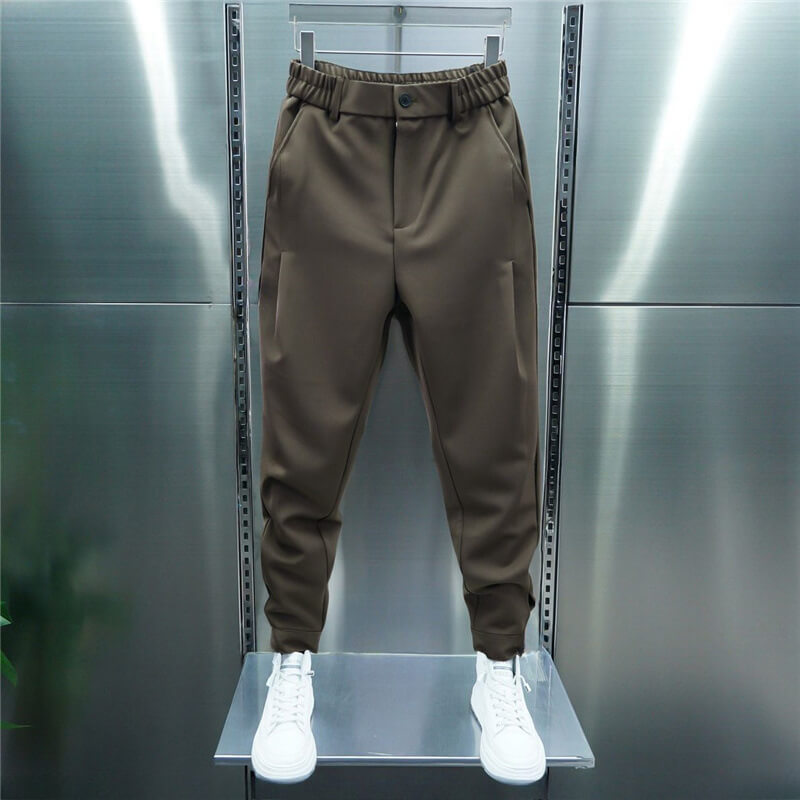 Men's Casual Harem Pants | with Elastic Waistband and Adjustable Cuffs