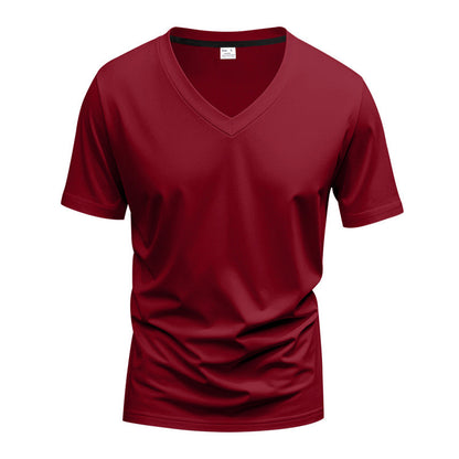 Men's Casual V-Neck T-Shirt | Short Sleeve