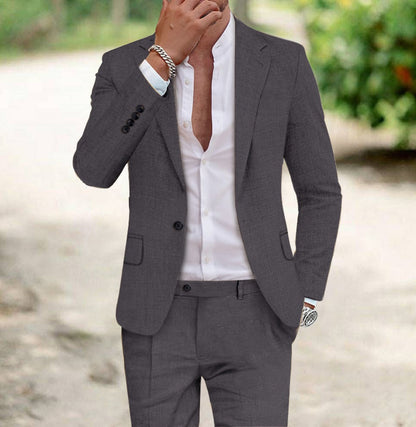 Men's Two-Piece Slim Fit Suit | Jacket and Pants