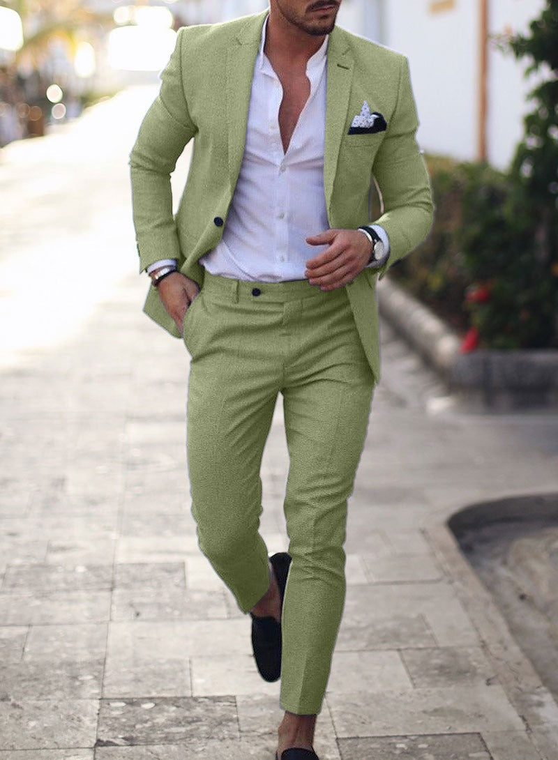 Men's Two-Piece Slim Fit Suit | Jacket and Pants