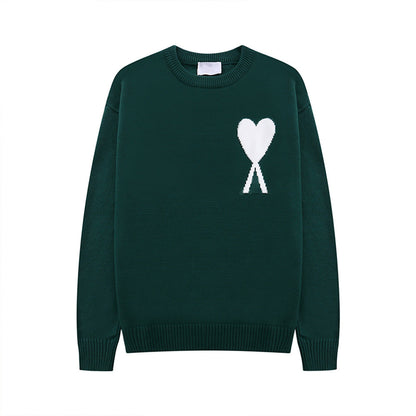 Pull cœur femme | Col rond 