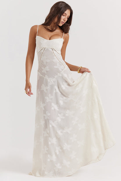 Women's Spaghetti Strap Corset Prom Dress | Maxi