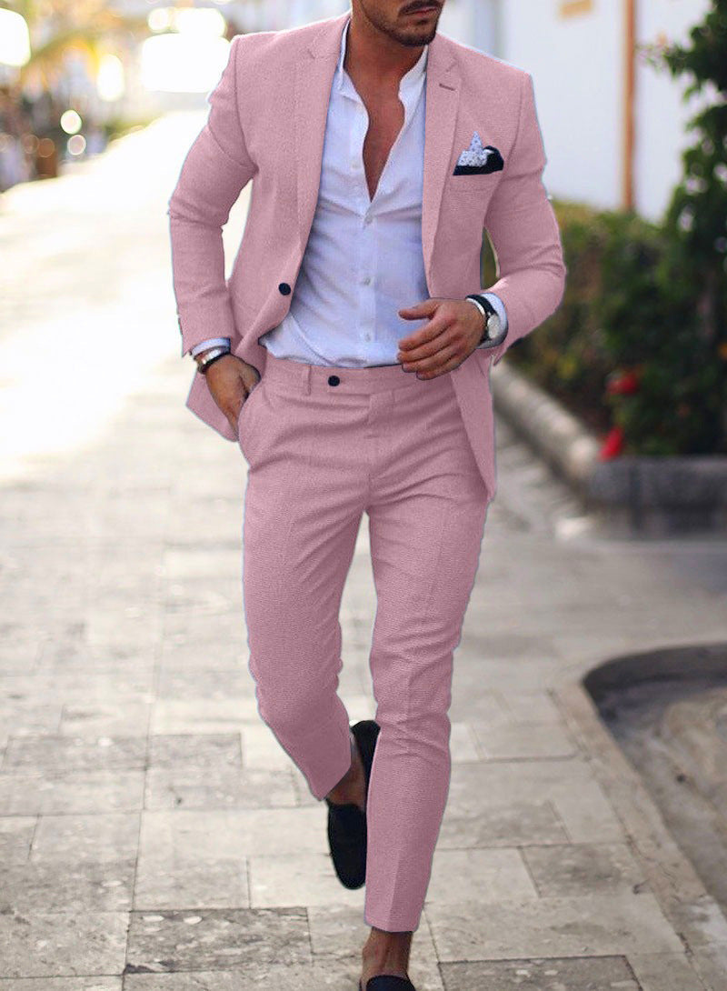Men's Two-Piece Slim Fit Suit | Jacket and Pants