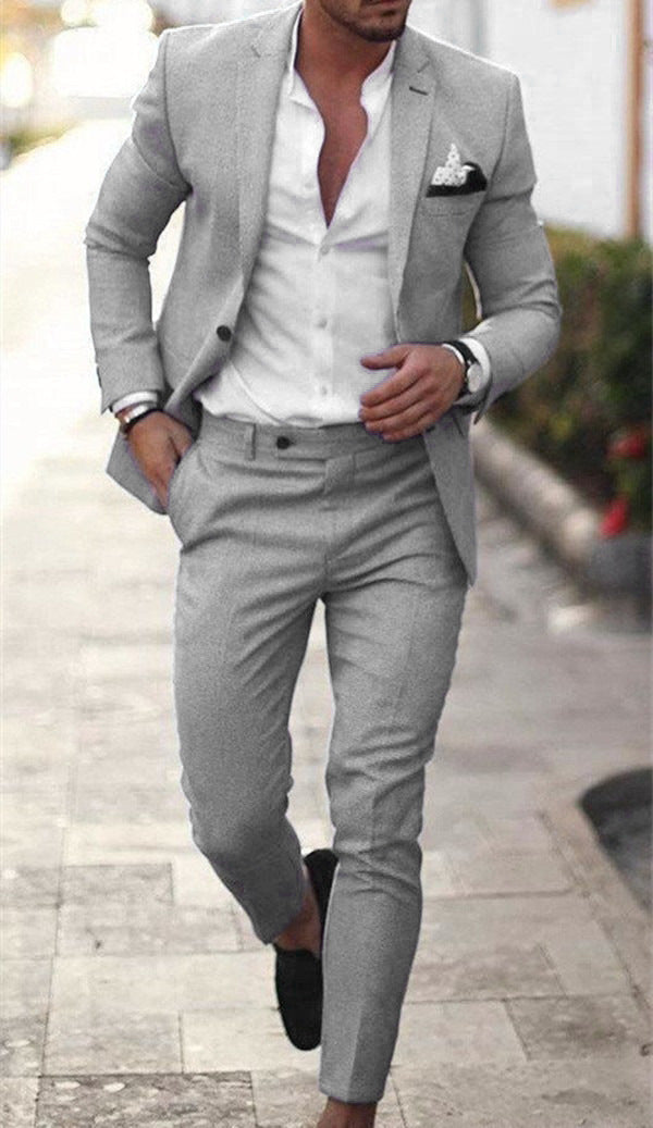 Men's Two-Piece Slim Fit Suit | Jacket and Pants