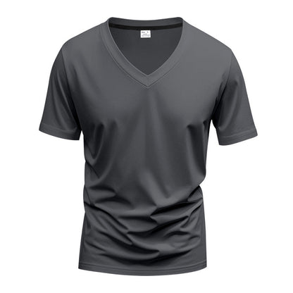Men's Casual V-Neck T-Shirt | Short Sleeve