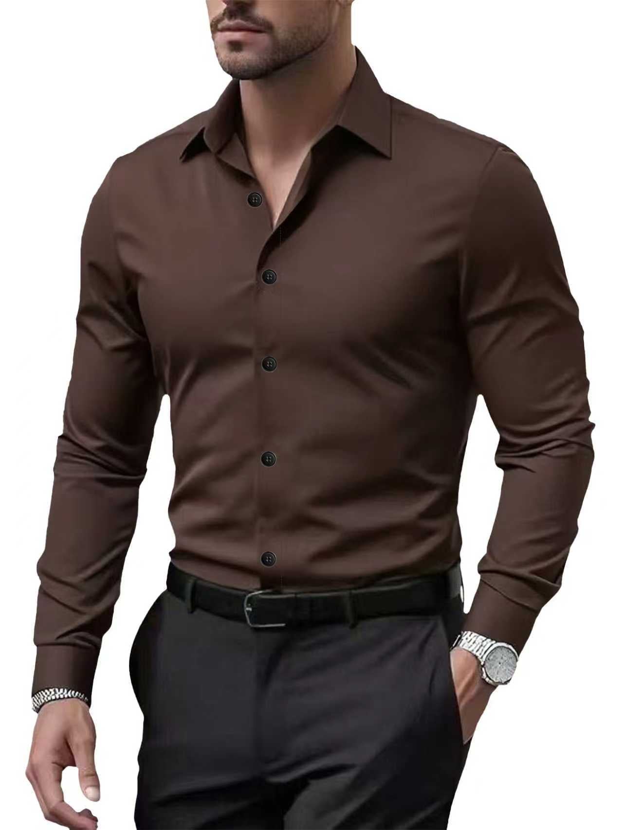 Men's Smart Casual Collared Shirt | Long Sleeve