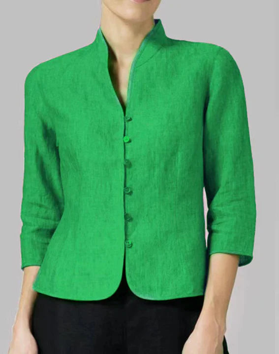 Women's Stand-Up Collar Transitional Jacket | 3/4 Sleeves