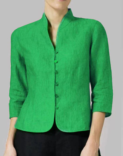 Women's Stand-Up Collar Transitional Jacket | 3/4 Sleeves