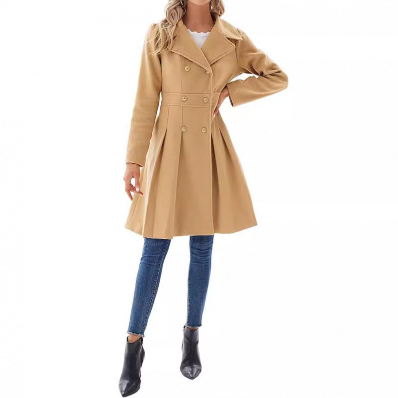 Getailleerde trenchcoat voor dames | Dubbele knoopsluiting