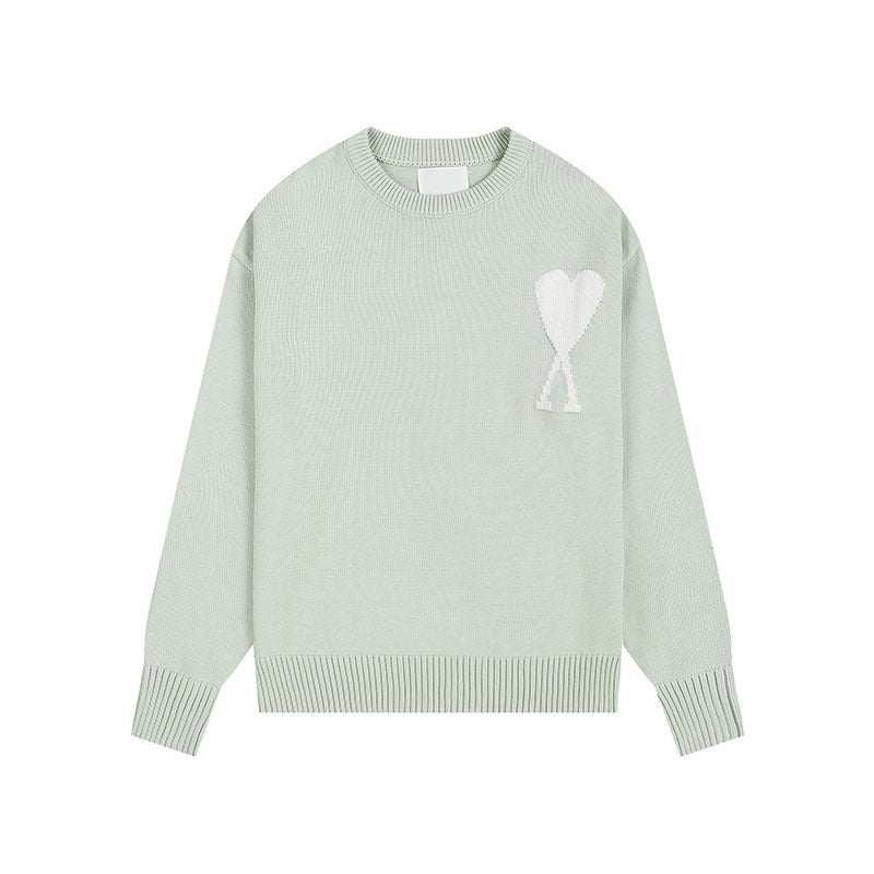 Pull cœur femme | Col rond 