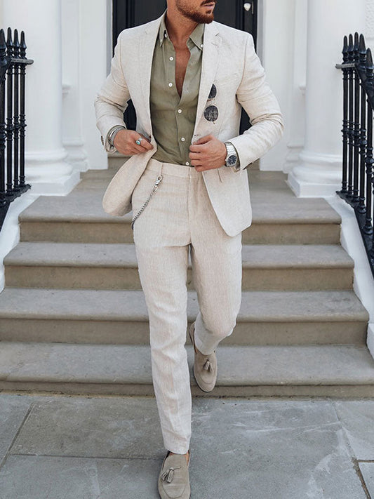 Men's Two-Piece Slim Fit Suit | Jacket and Pants