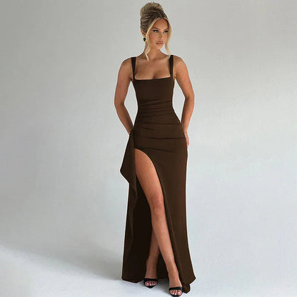 Women's High Slit Formal Evening Gown | Maxi