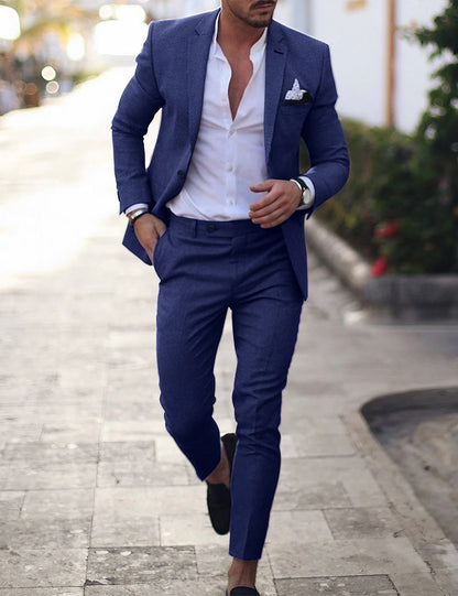 Men's Two-Piece Slim Fit Suit | Jacket and Pants
