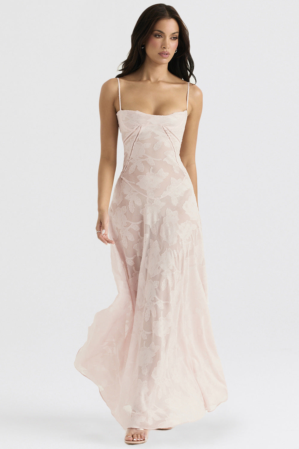 Women's Spaghetti Strap Corset Prom Dress | Maxi